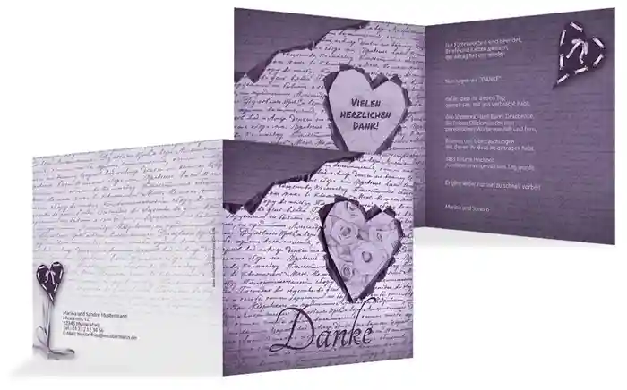 Dankeskarte Herzensgedicht 2