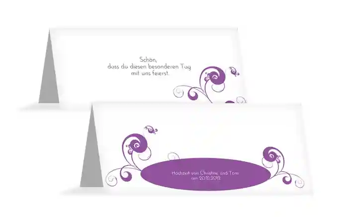 Tischkarte Squiggle Chubby