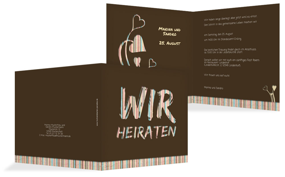 Einladung Wir heiraten Einladung Wir heiraten