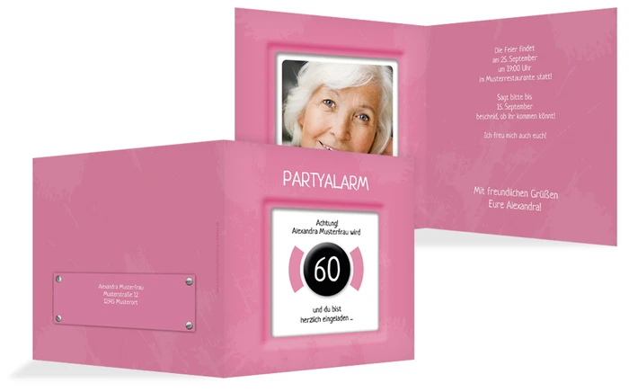 Geburtstagseinladung 60 Partyalarm Foto Geburtstagseinladung 60 Partyalarm Foto