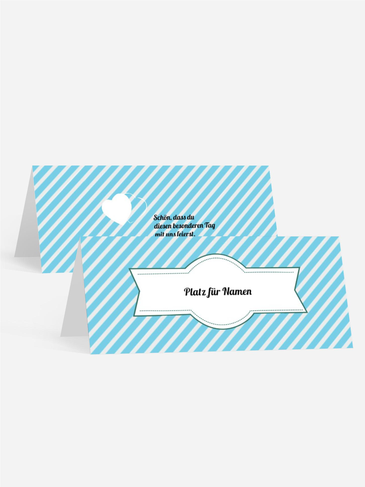 Tischkarte Leuchtturm