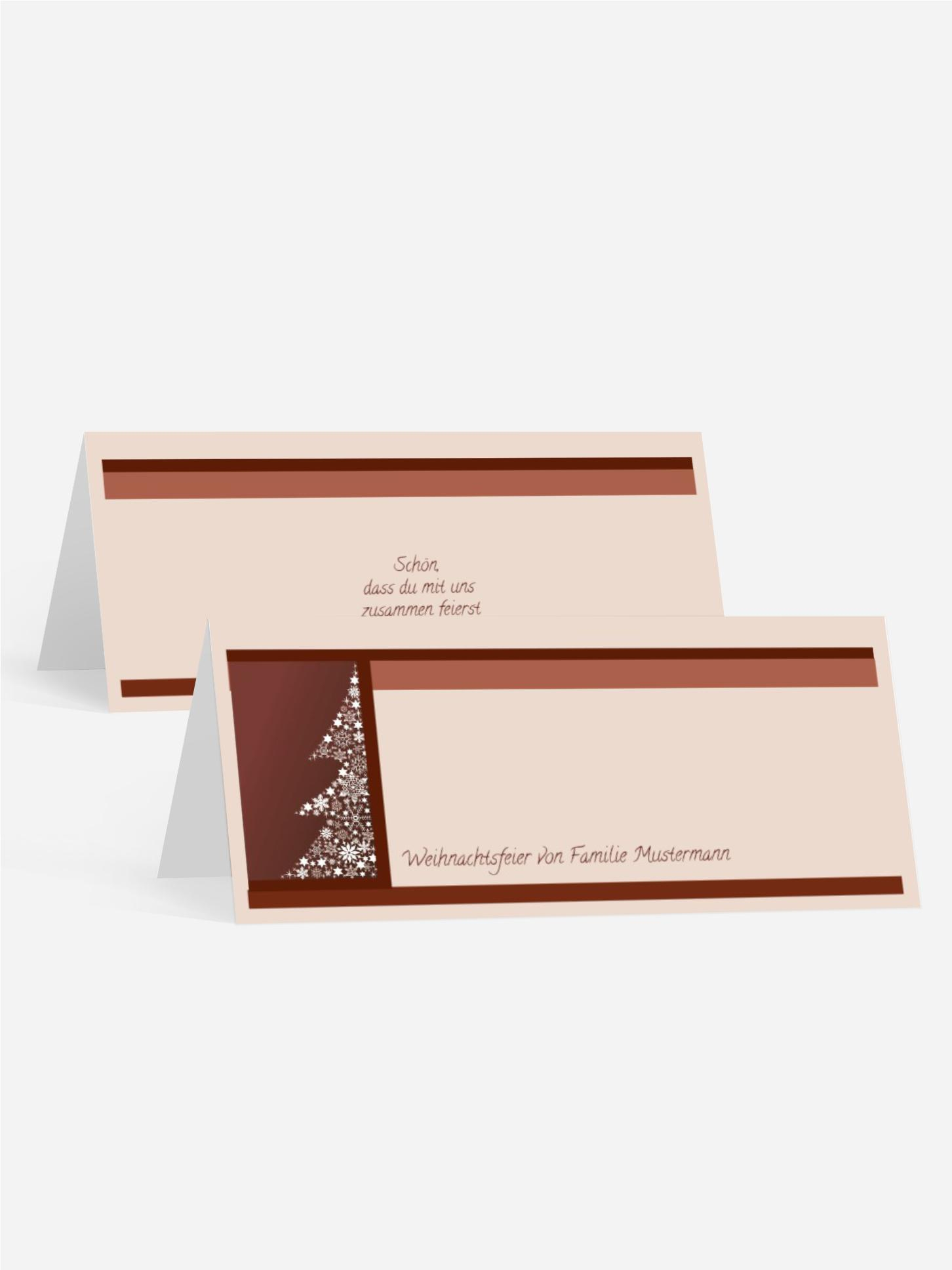 Weihnachten Tischkarte Classic
