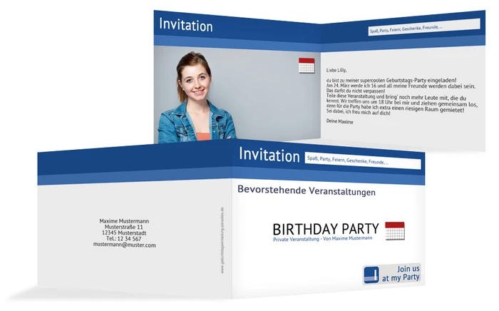 Geburtstagseinladung Gefällt mir! Foto Geburtstagseinladung Gefällt mir! Foto