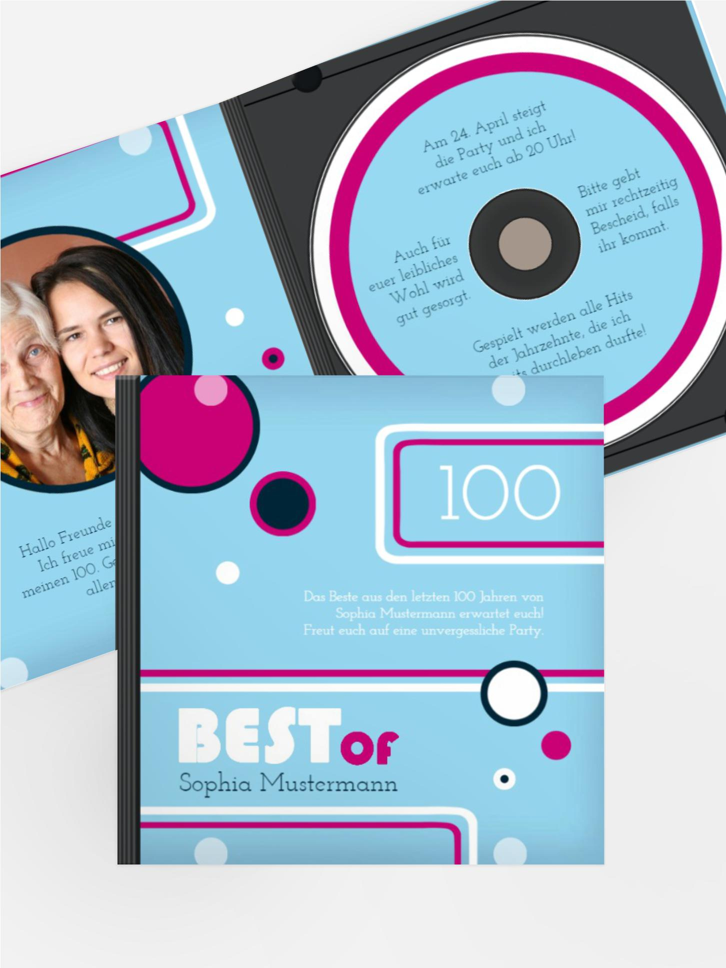 Geburtstagseinladung Best Of CD Foto 100