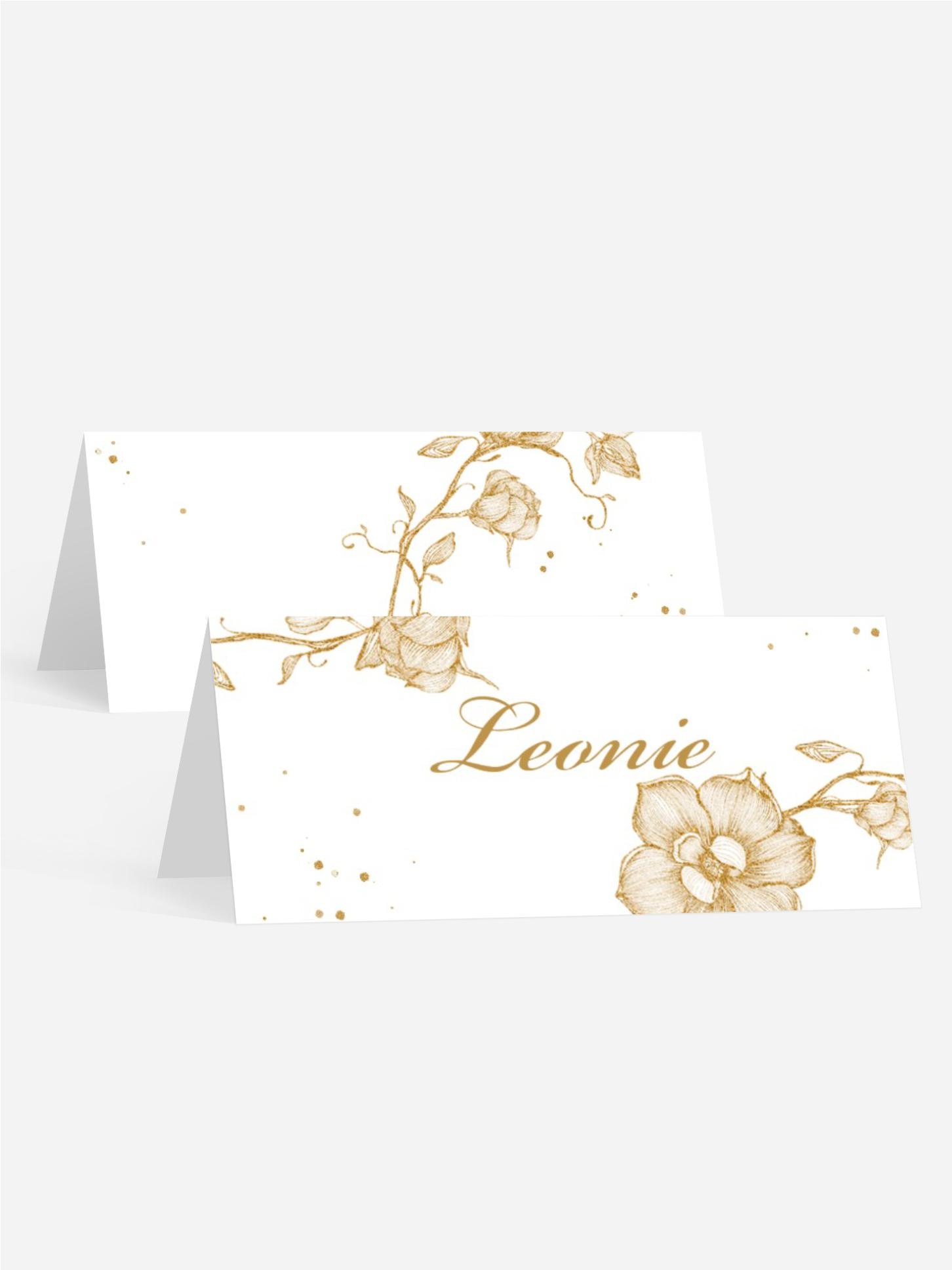 Tischkarte Kranzgeflecht