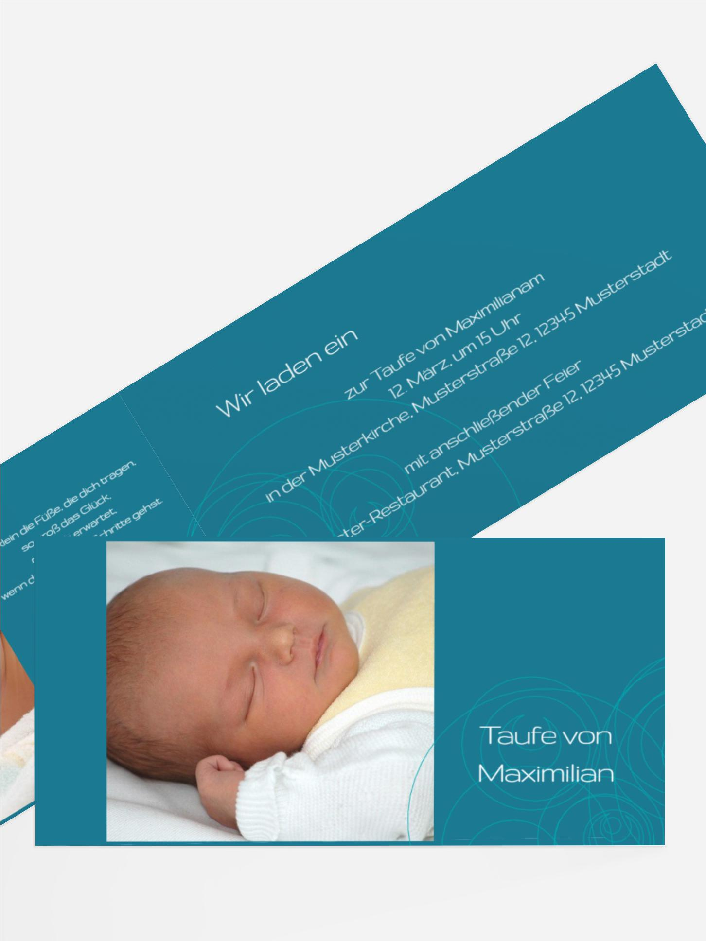 Einladung Taufe Circles