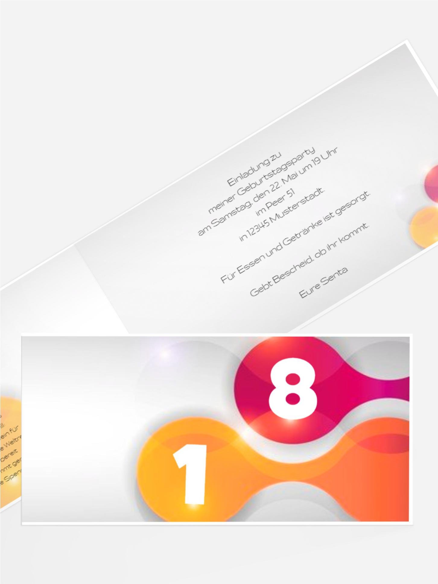 Geburtstagskarte Highlight 18 Foto