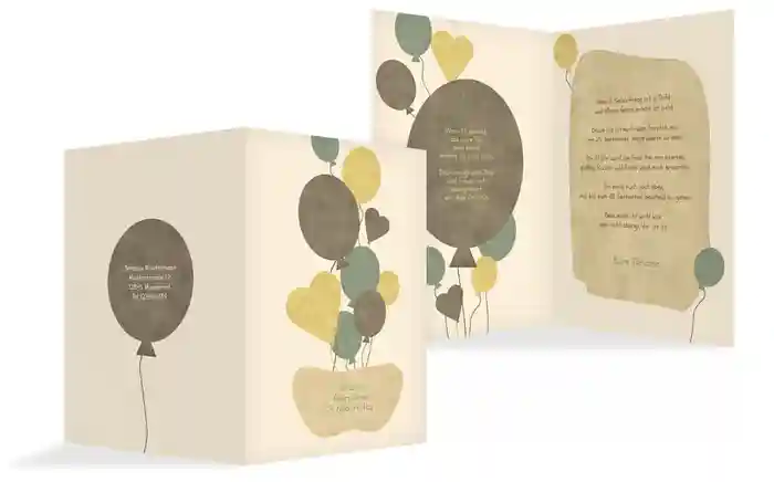 Geburtstagseinladung Airballoons