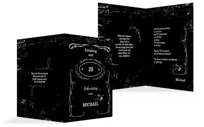 Geburtstagseinladung Jackcard