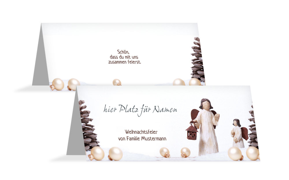 Tischkarte Weihnachten Weihnachtsengel Tischkarte Weihnachten Weihnachtsengel
