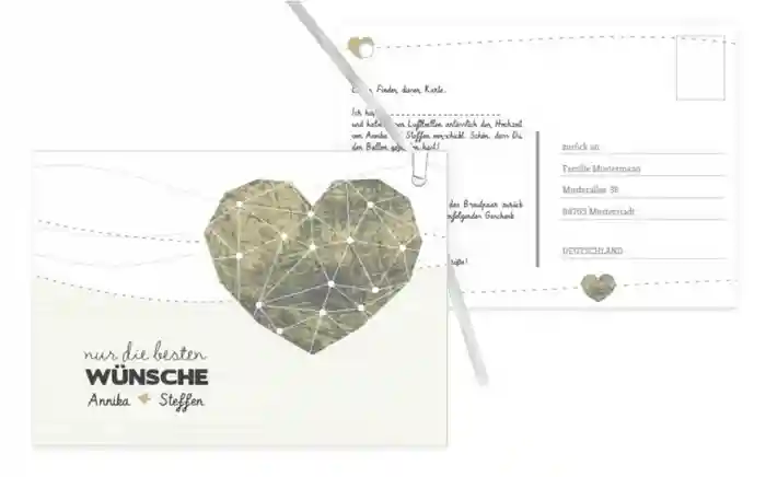 Ballonkarte Sternenbild