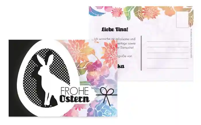 Osterkarte Hase
