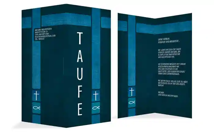 Taufkarte Glaube und Geborgenheit