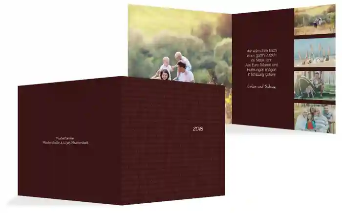 Neujahrskarte Zahlenspiel Neujahrskarte Zahlenspiel