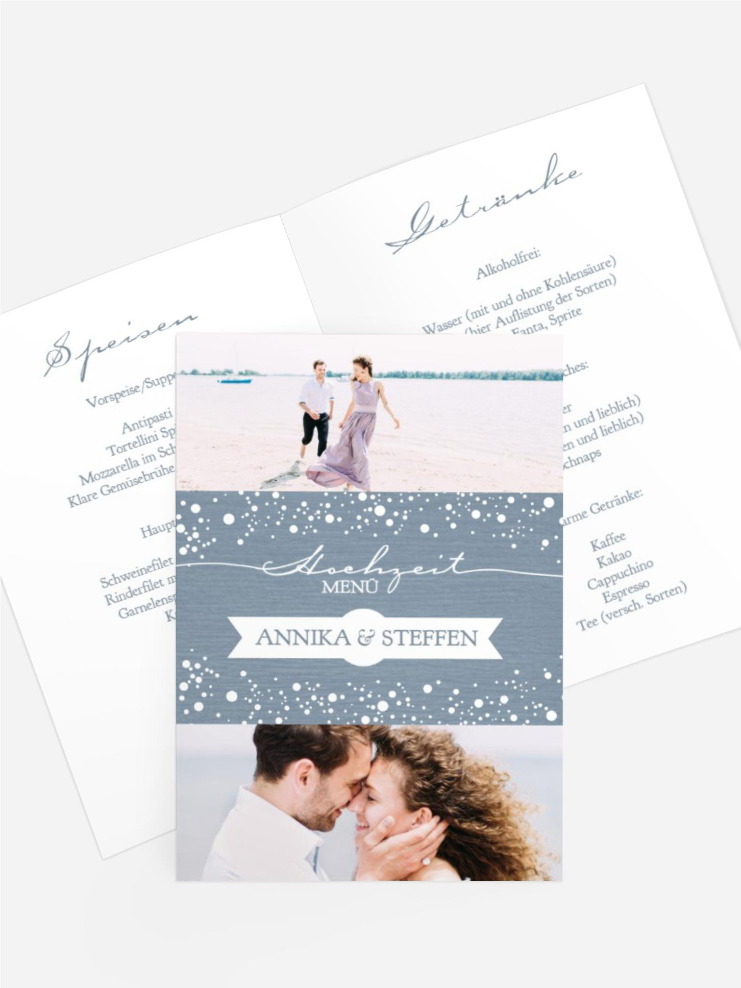 Menükarte Funkenflug