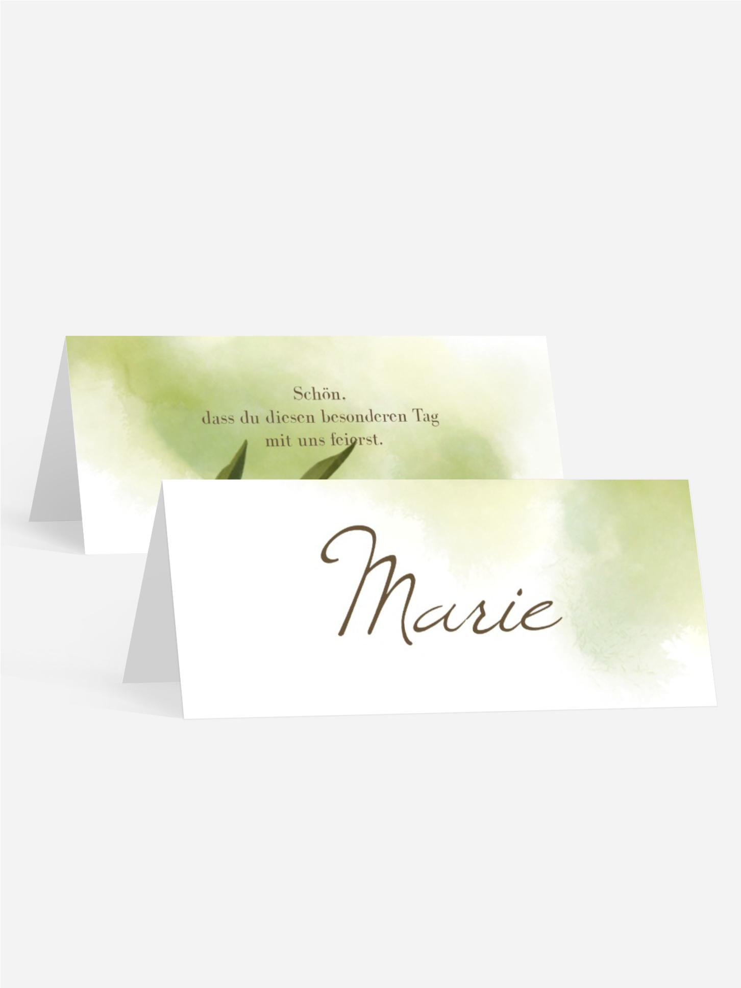 Tischkarte Floraler Traum