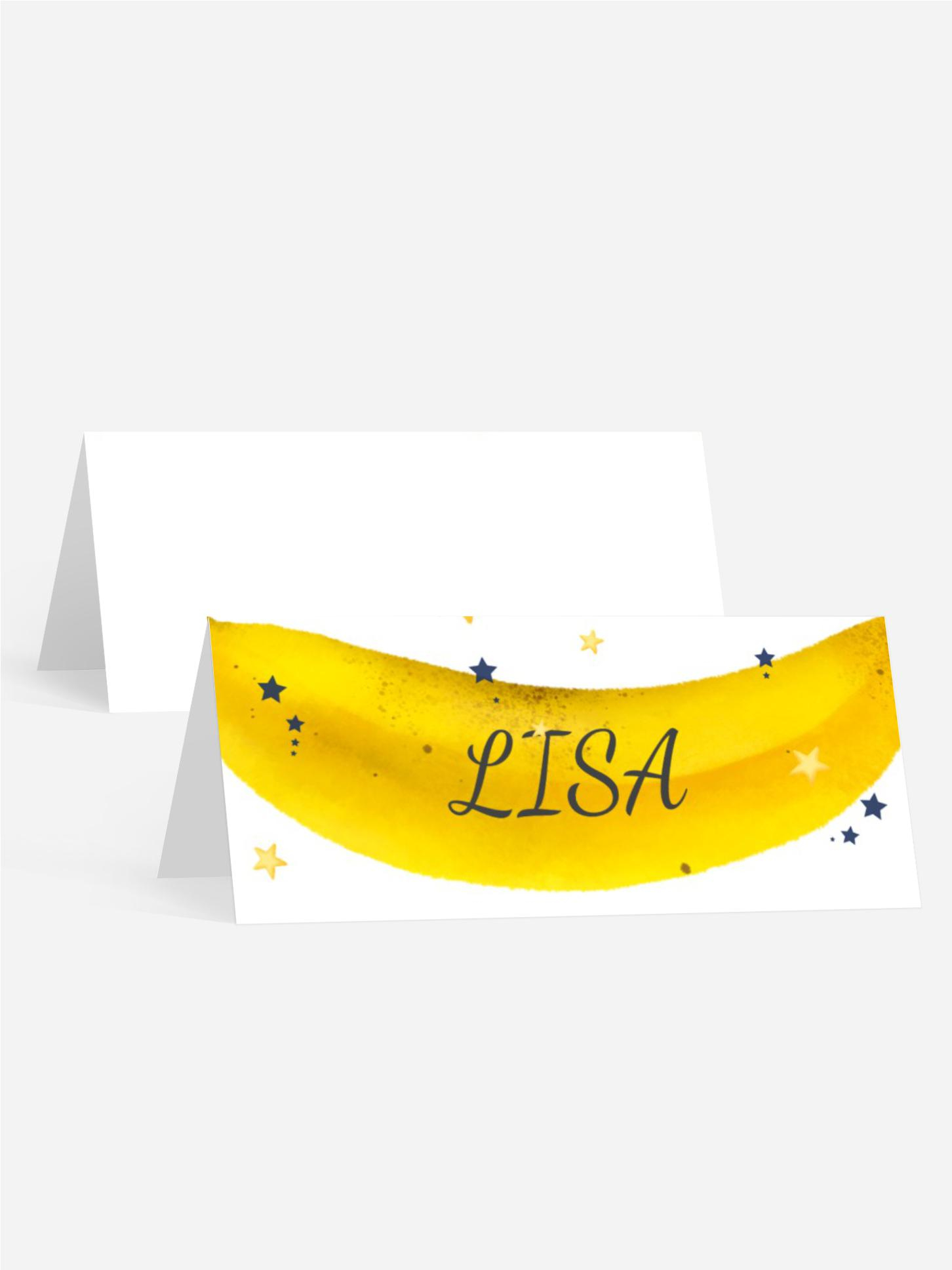 Tischkarte Jugendliche Geburtstag  Bananenparty