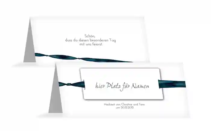 Tischkarte Loop Label Tischkarte Loop Label