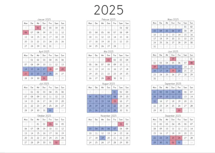 Posterkalender Test 17.01.2025