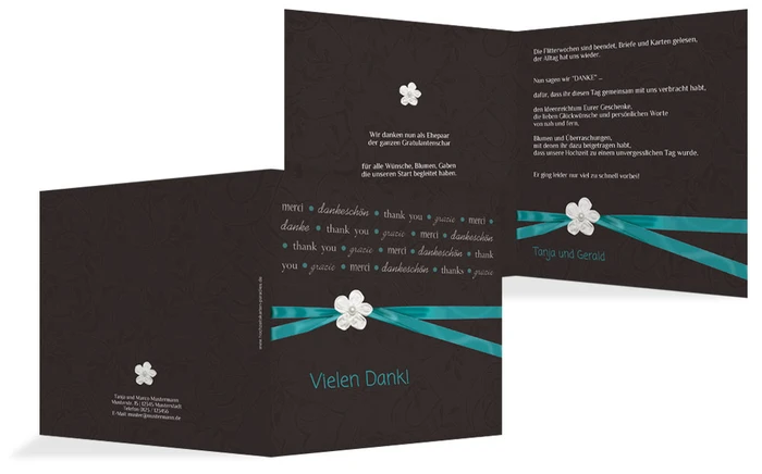 Dankeskarte sanfte Blüte 2