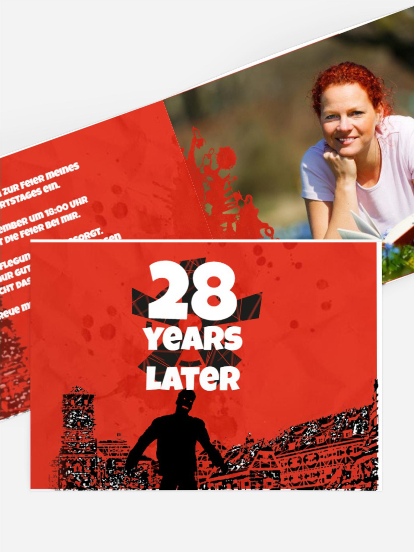 Einladungskarte Geburtstag XX Years later