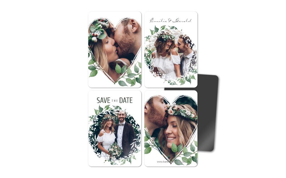 Fotomagnete zur Hochzeit Saftig Grün Fotomagnete zur Hochzeit Saftig Grün