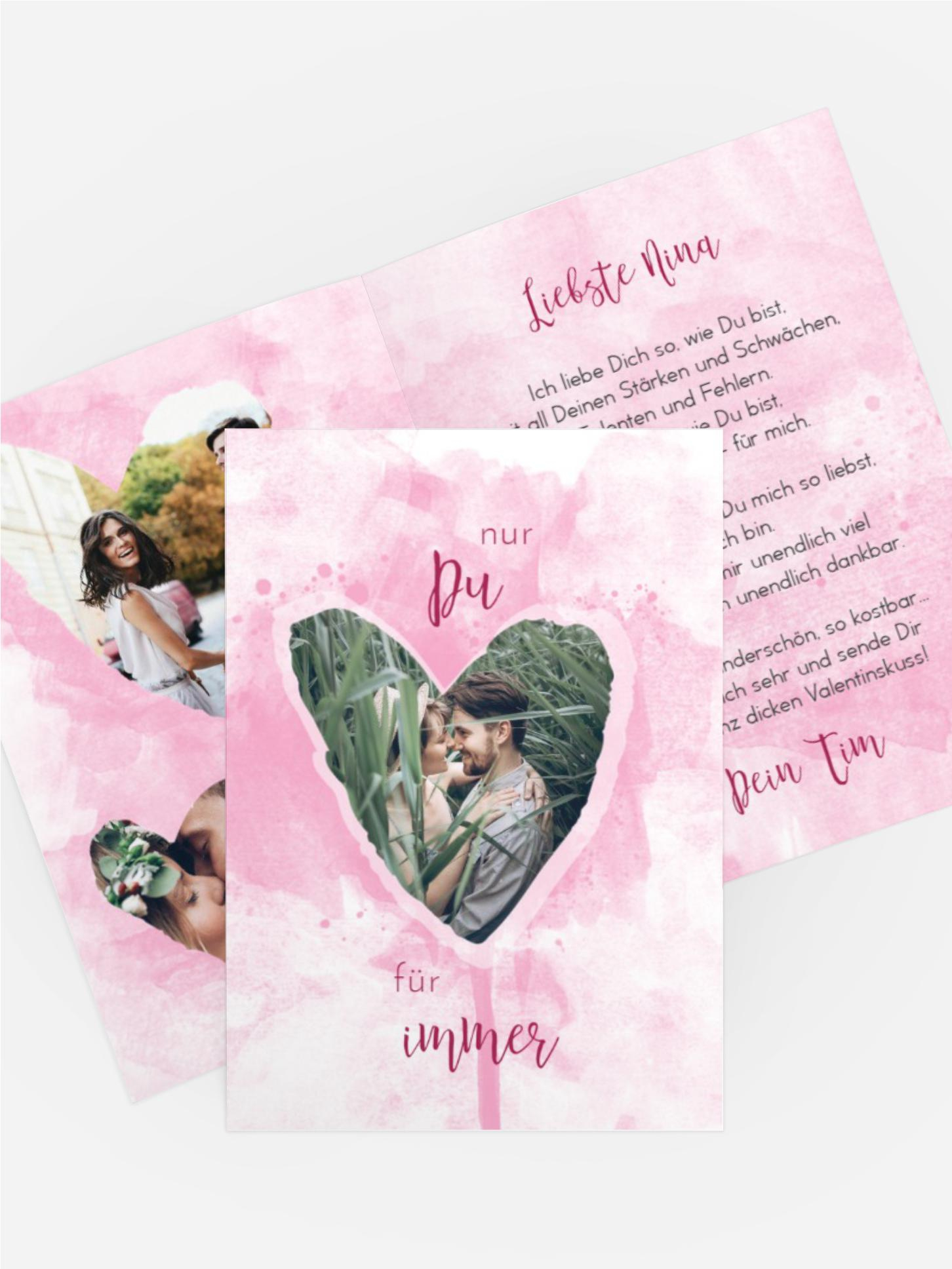 Valentinskarte Herzenstraum