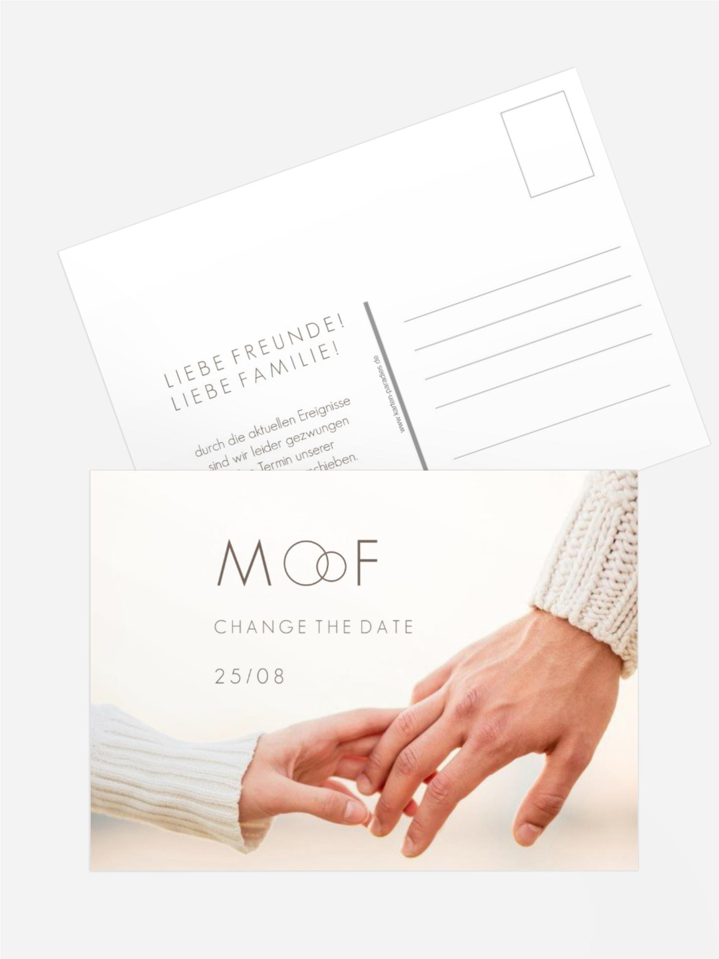 Change The Date Karte Vereint