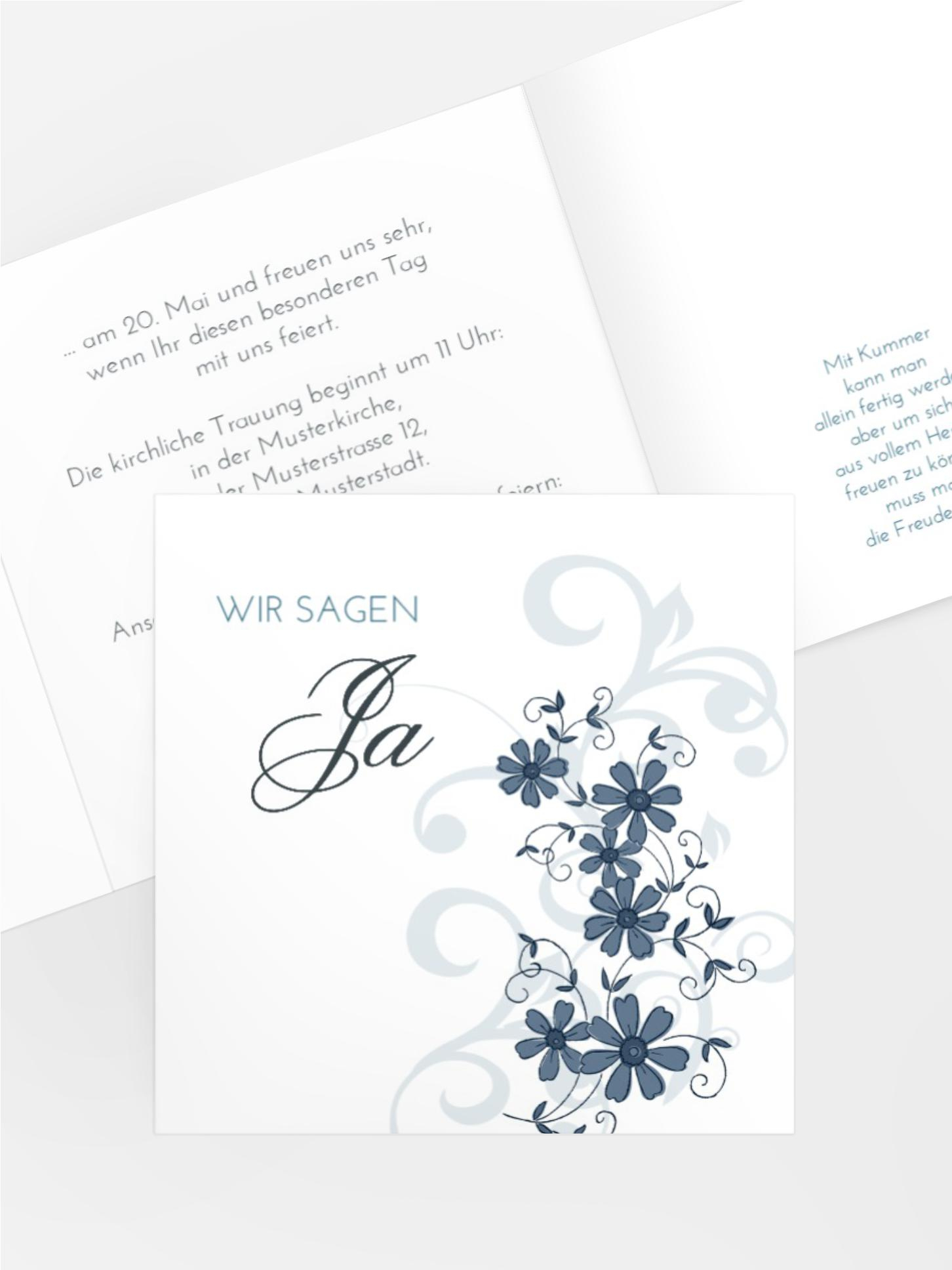 Hochzeitseinladung Ranke