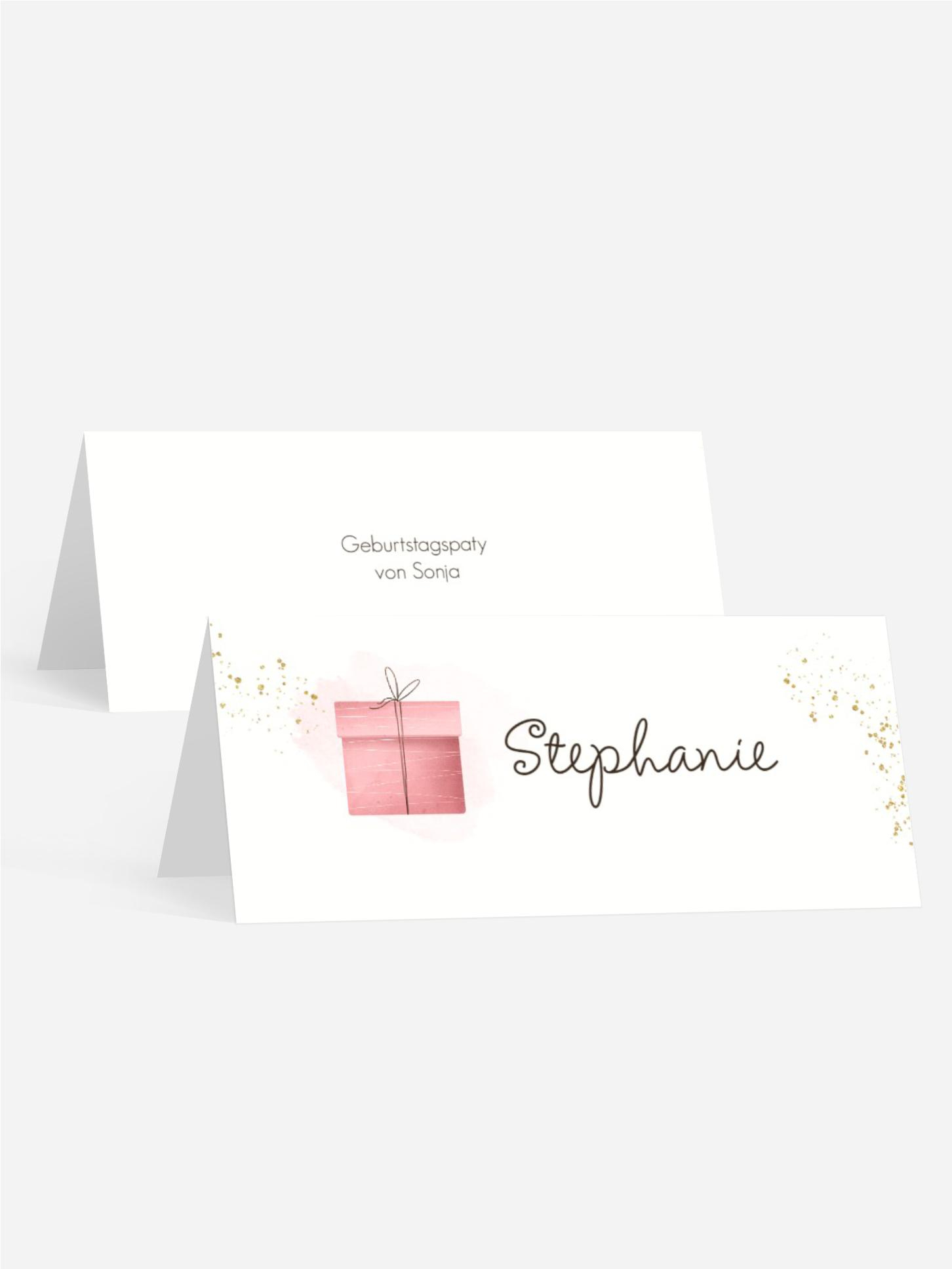 Tischkarte Kindergeburtstag Ballerina