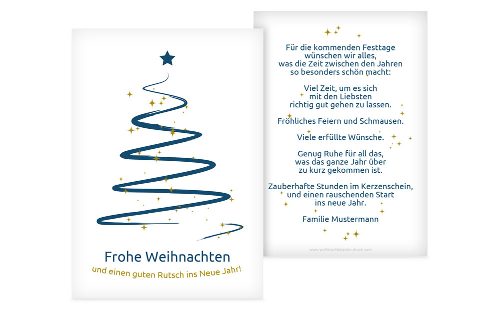 Grußkarte Weihnachten Privat Wunderbaum Grußkarte Weihnachten Privat Wunderbaum