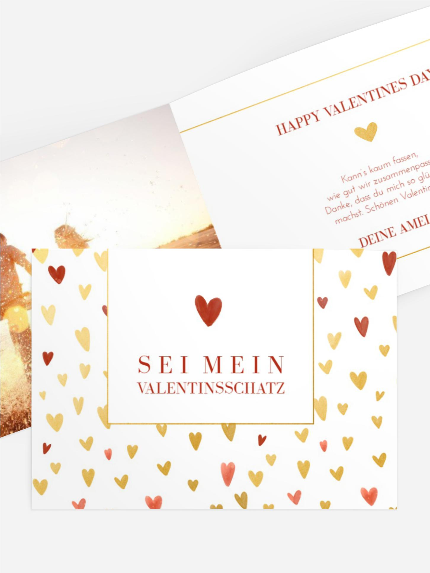 Valentinskarte Herzmuster