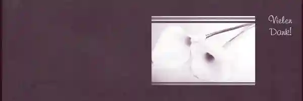 Dankeskarte Calla Lilie quer Dankeskarte Calla Lilie quer