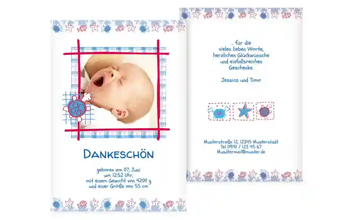 Geburtskarte Smart