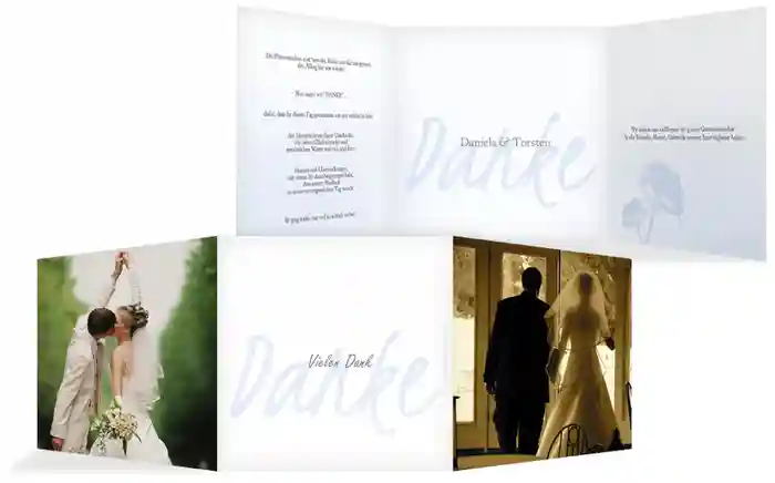 Dankeskarte 3 Vermählung