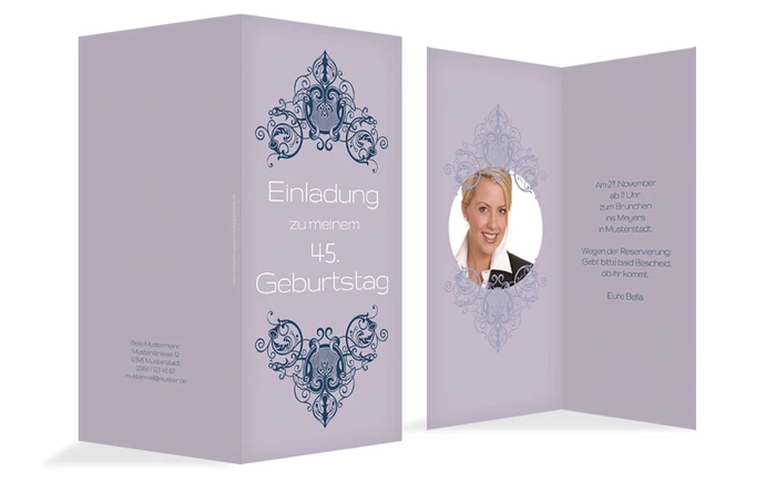 Geburtstagskarte Vintage Foto Geburtstagskarte Vintage Foto