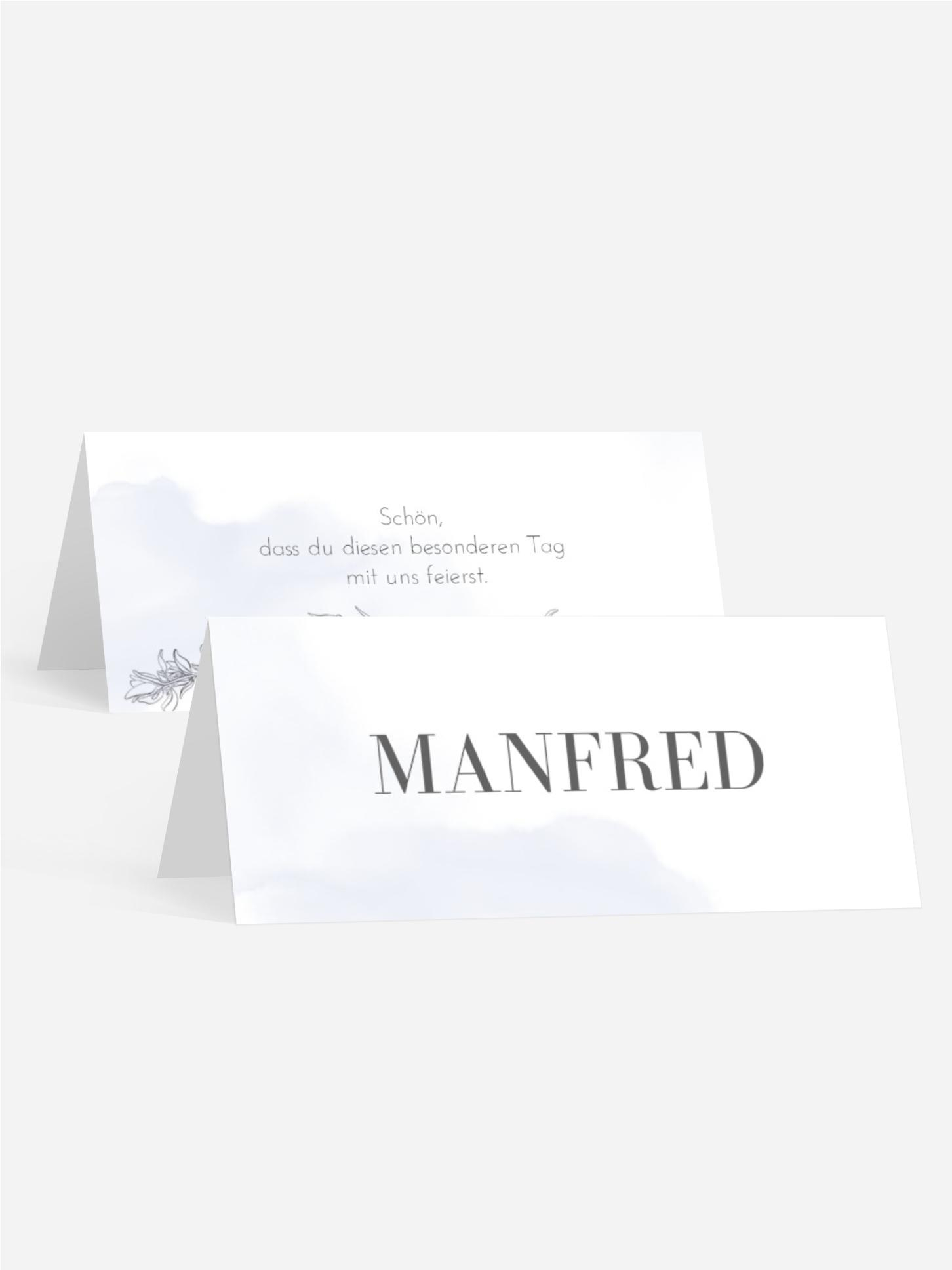 Tischkarte Edler Zusammenhalt