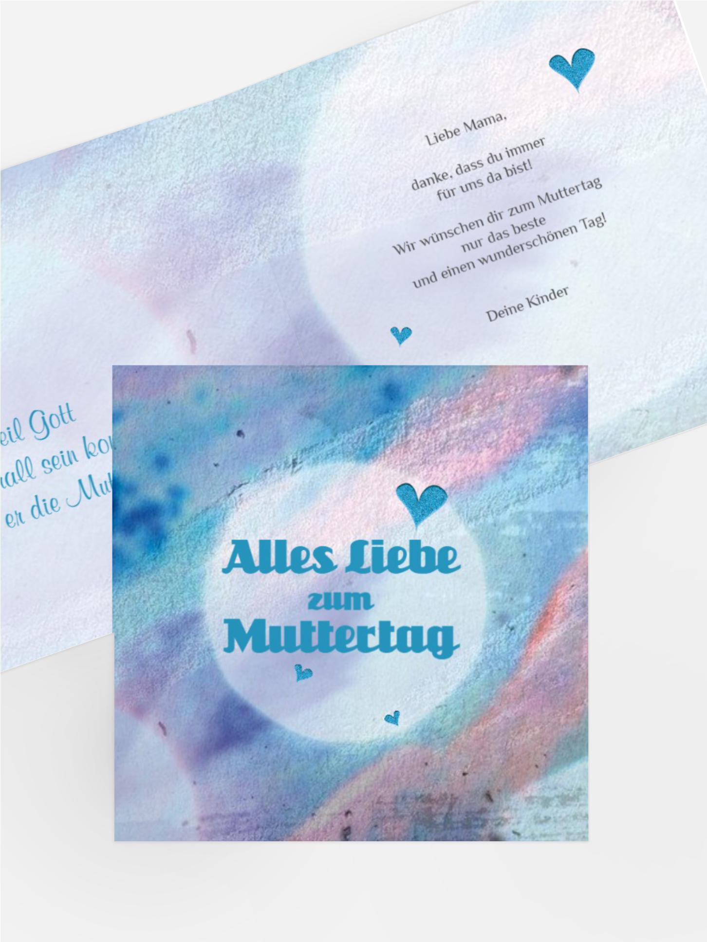 Karte zum Muttertag Bokeh