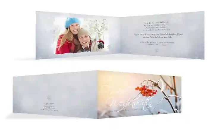 Foto Weihnachtsgrußkarte Reif