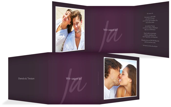 Hochzeitseinladung 3 ewige Verbindung