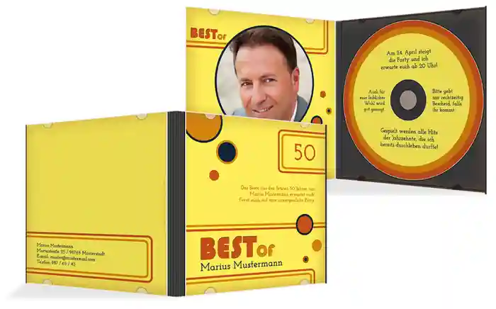 Geburtstagseinladung Best Of CD Foto 50