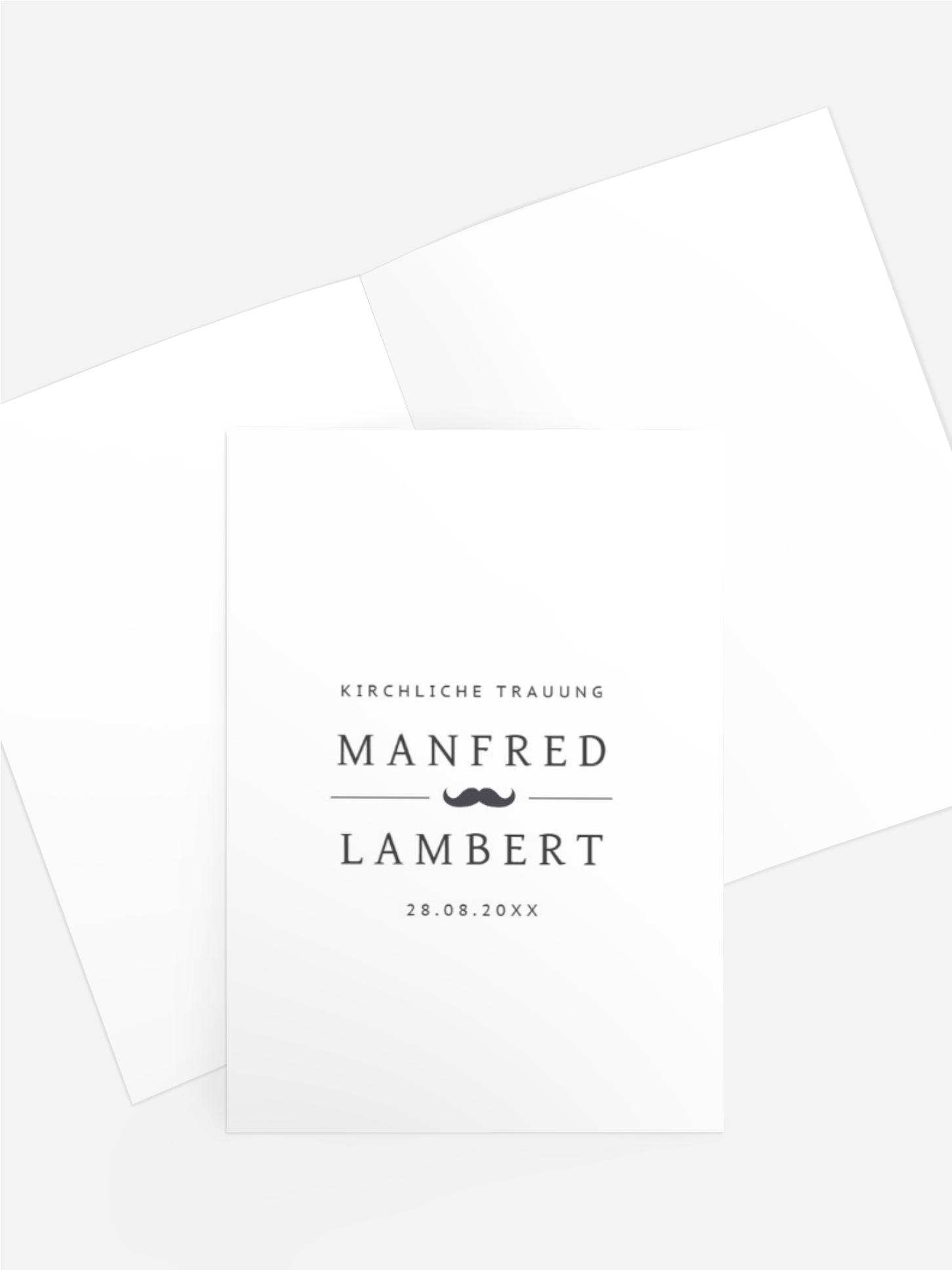 Kirchenheft XY Moustache love