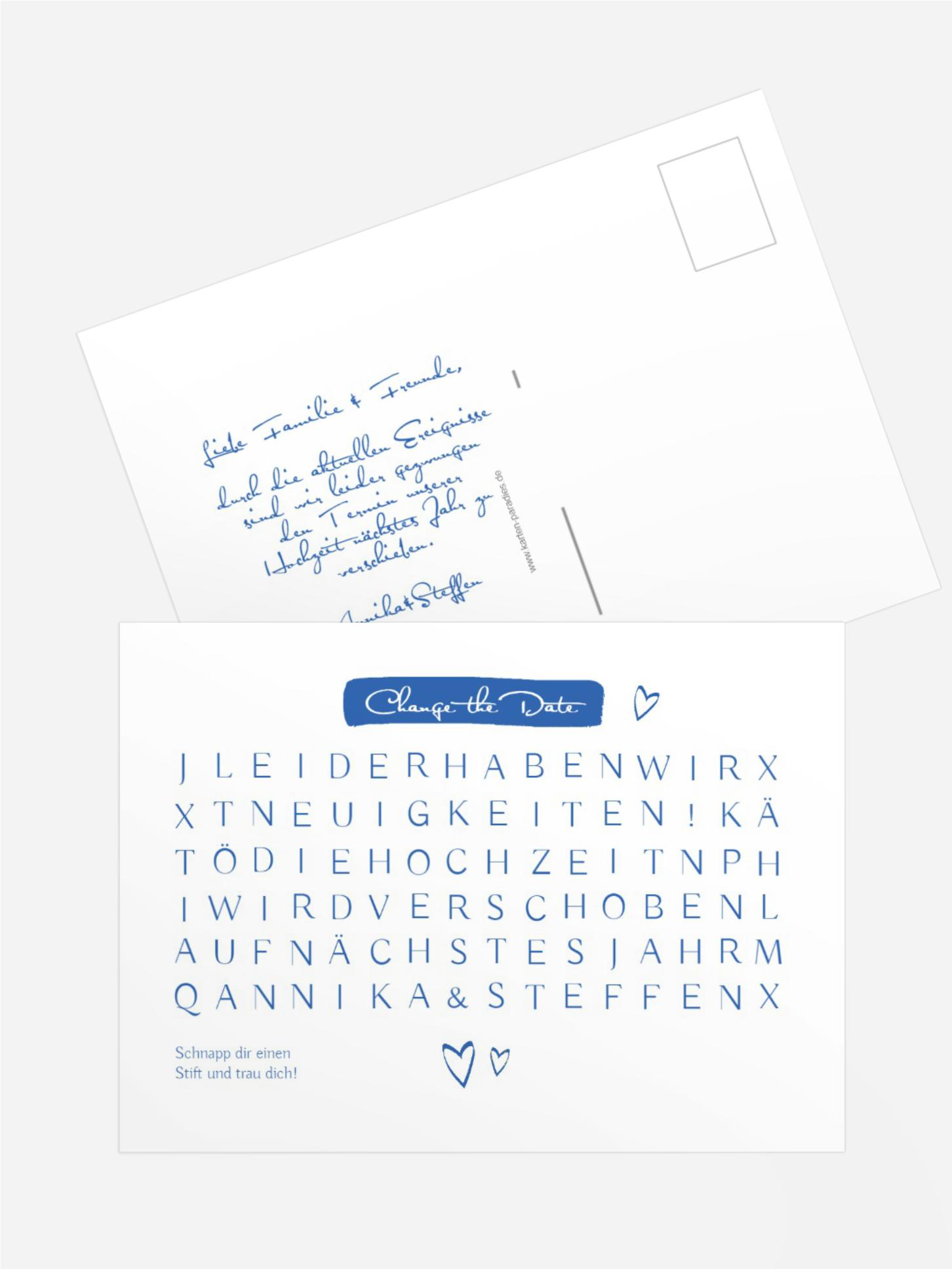 Change the Date Buchstabenrätsel