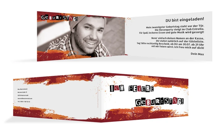 Geburtstagseinladung Fancy Letters Foto