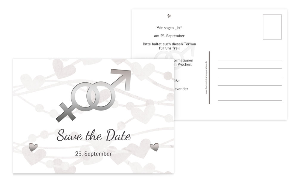 Save the Date Im Zeichen der Liebe Save the Date Im Zeichen der Liebe