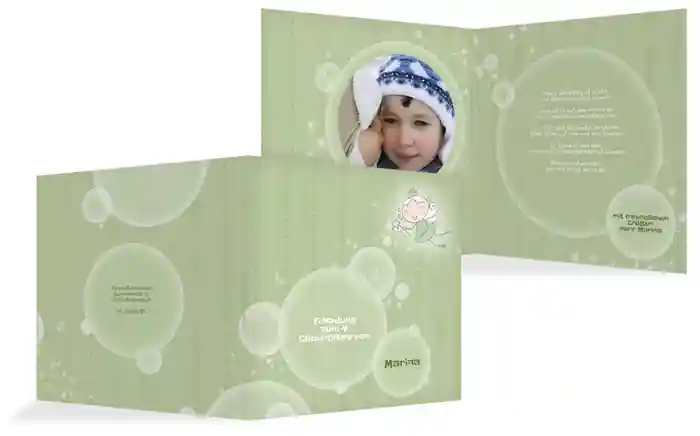 Einladungskarte magic bubbles Foto