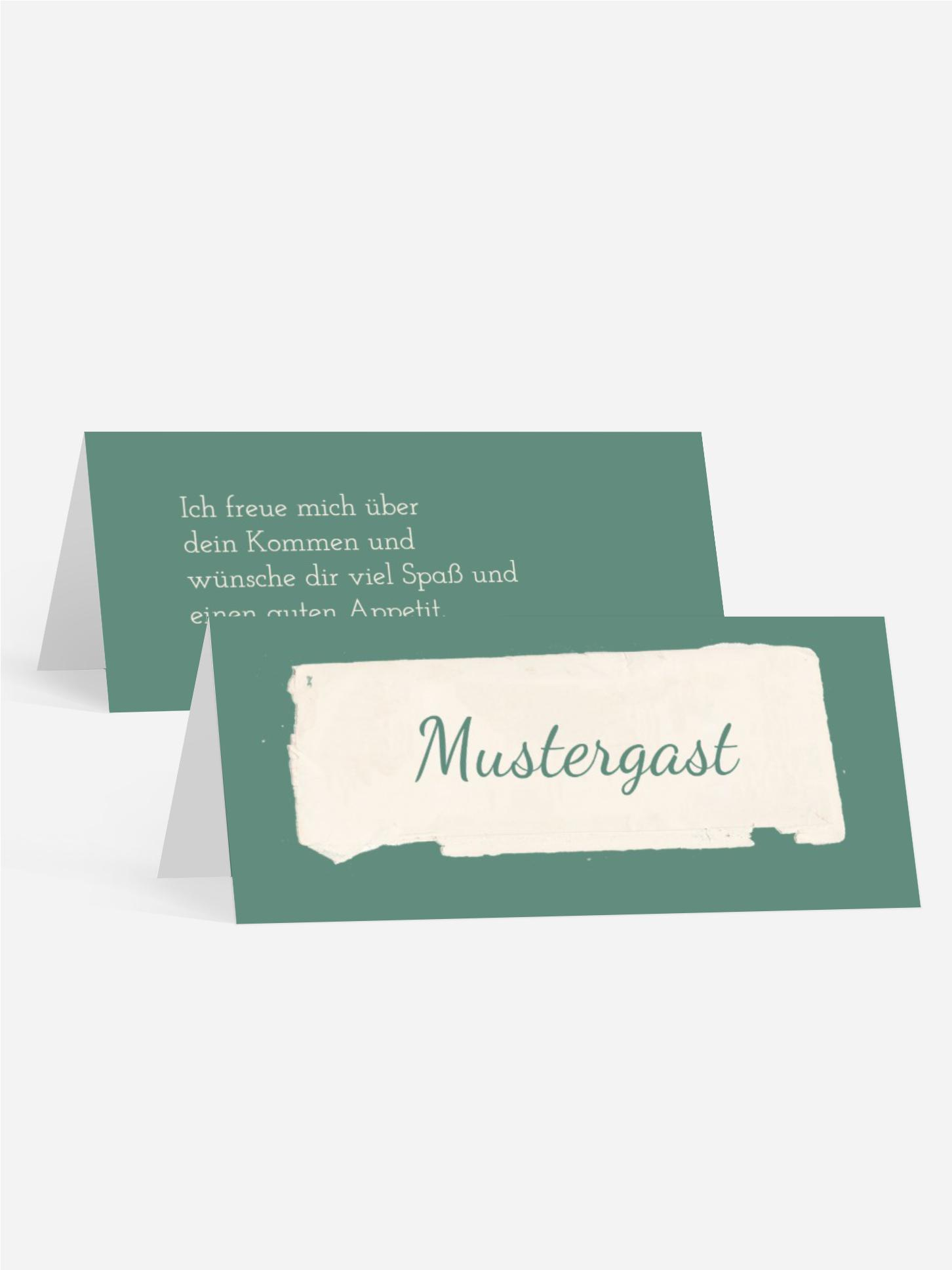 Tischkarte Konfirmation Fotostrecke