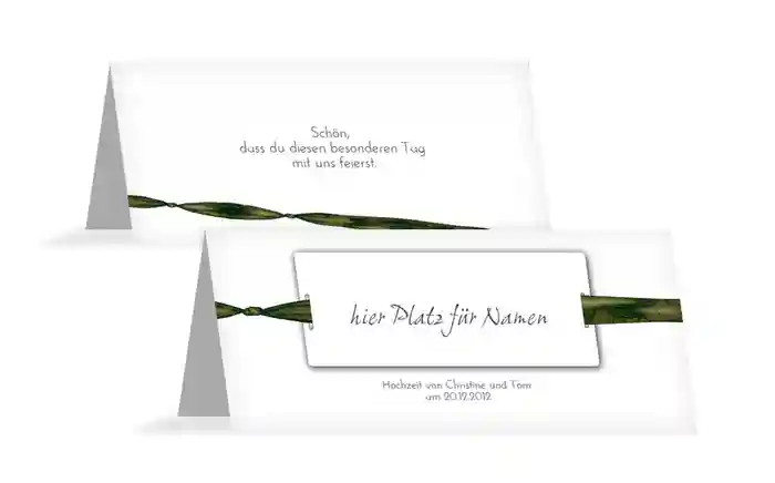 Tischkarte Loop Label