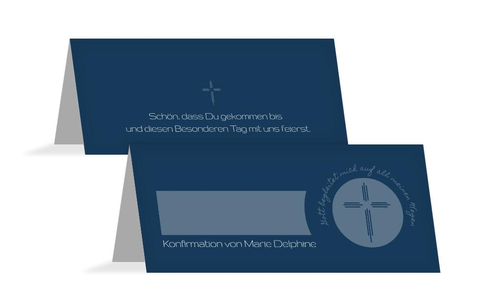 Tischkarte Konfirmation Gottes Wege