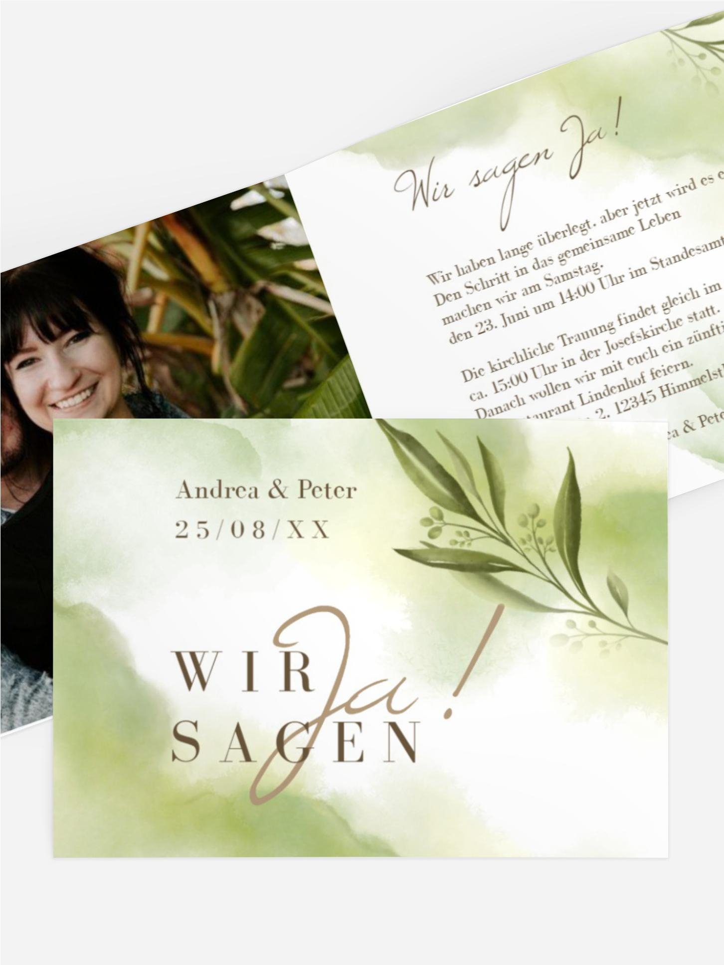 Hochzeitseinladung Floraler Traum